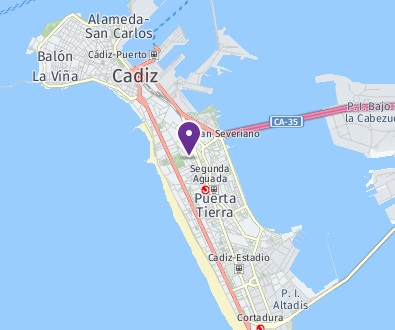 Mapa de Cadiz